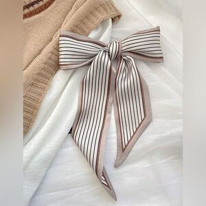 Striped Bow Hair Accessory #1837